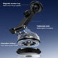 Car suction cup magnetic phone holder underside with telescopic pole, black base and suction cap