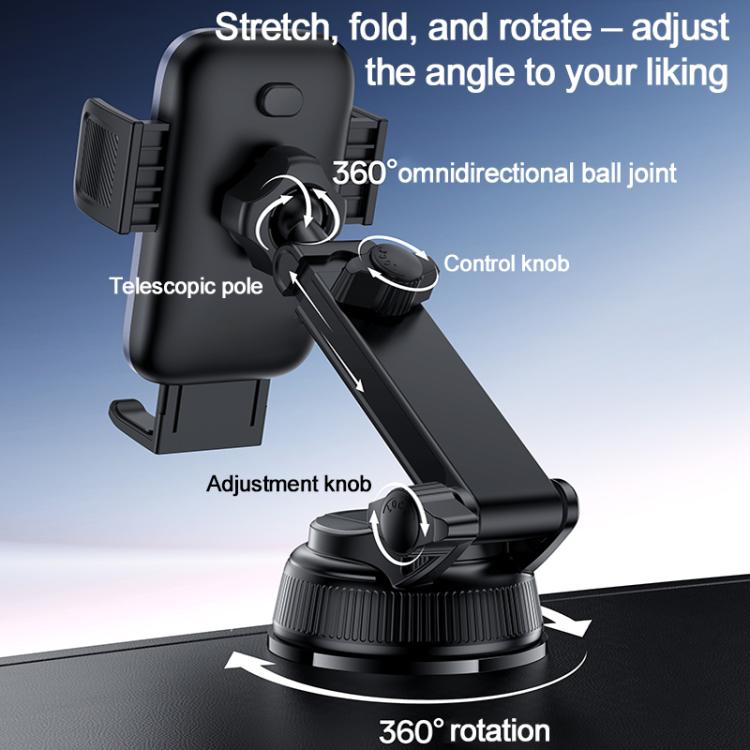 Yesido C278 Car Suction Cup Clip Phone Holder, C278