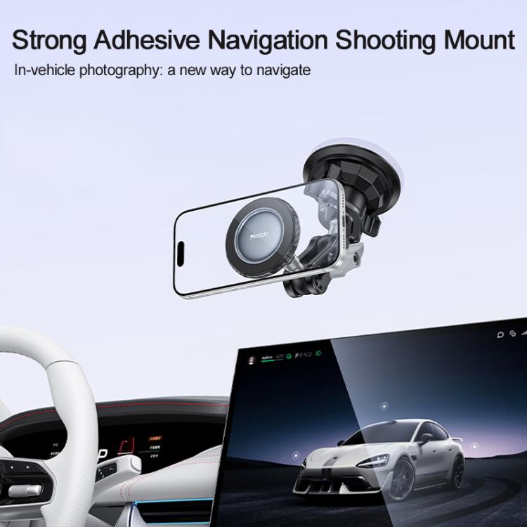 Yesido magnetic phone holder mount with clamp arm for dashboard use