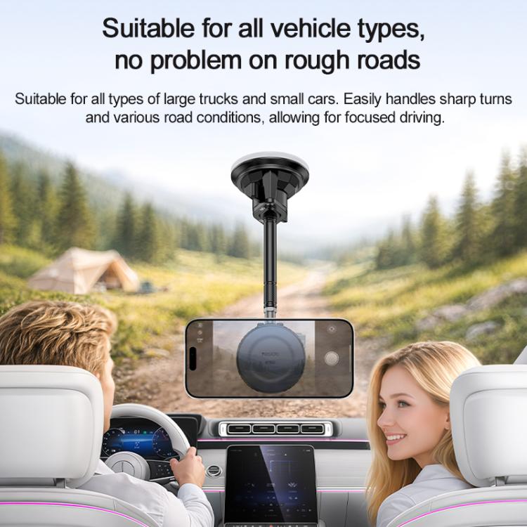 Yesido car phone mount with long suction post and adjustable ball joint