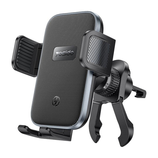Yesido C318 15W Car Air Vent Clip Wireless Fast Charging Phone Holder, C318