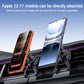 Magnetic wireless car phone holder with phone mounted on car air vent
