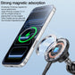 Magnetic wireless phone charging mount with suction base and rotating phone holder head
