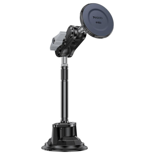 Yesido C323 15W Car Suction Cup Strong Magnetic Wireless Fast Charging Phone Shooting Holder Long Version, C323