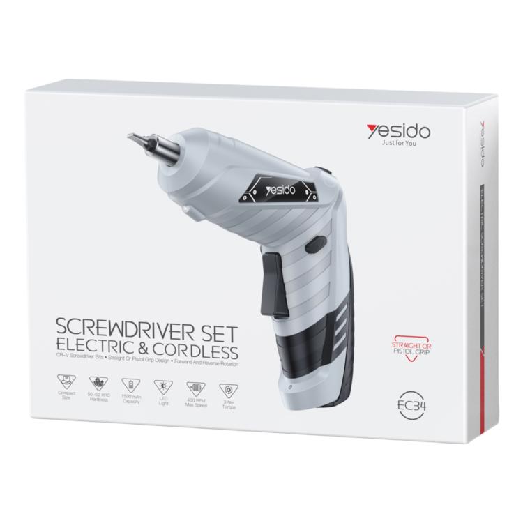 Yesido EC34 Multi-functional Household Electric Screwdriver Electric Drill Set Tool, EC34