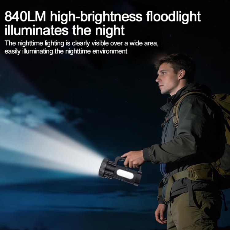 Yesido TC12 Outdoor Emergency Multifunctional Rechargeable Dual Lamp Lighting Flashlight, TC12
