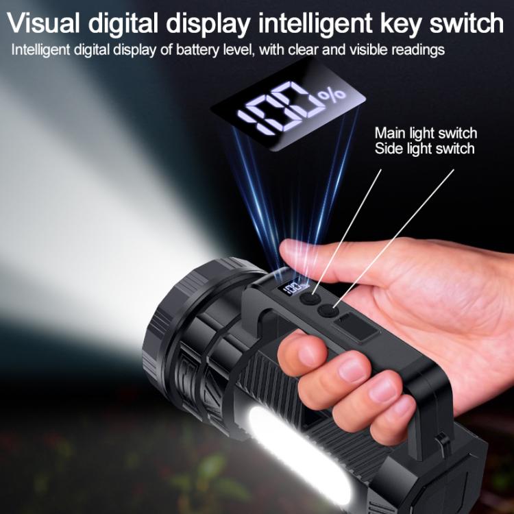Yesido TC12 Outdoor Emergency Multifunctional Rechargeable Dual Lamp Lighting Flashlight, TC12