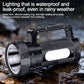 Yesido TC12 Outdoor Emergency Multifunctional Rechargeable Dual Lamp Lighting Flashlight, TC12
