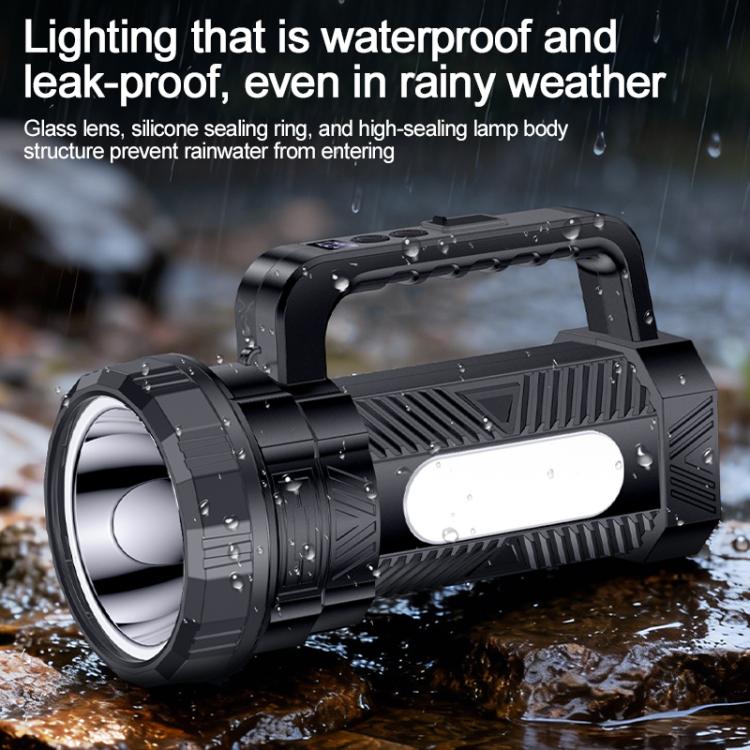 Yesido TC12 Outdoor Emergency Multifunctional Rechargeable Dual Lamp Lighting Flashlight, TC12