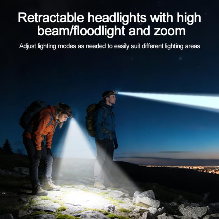 Yesido TC13 500LM Wave Sensor 3 Modes Zoomable LED Headlamp, TC13