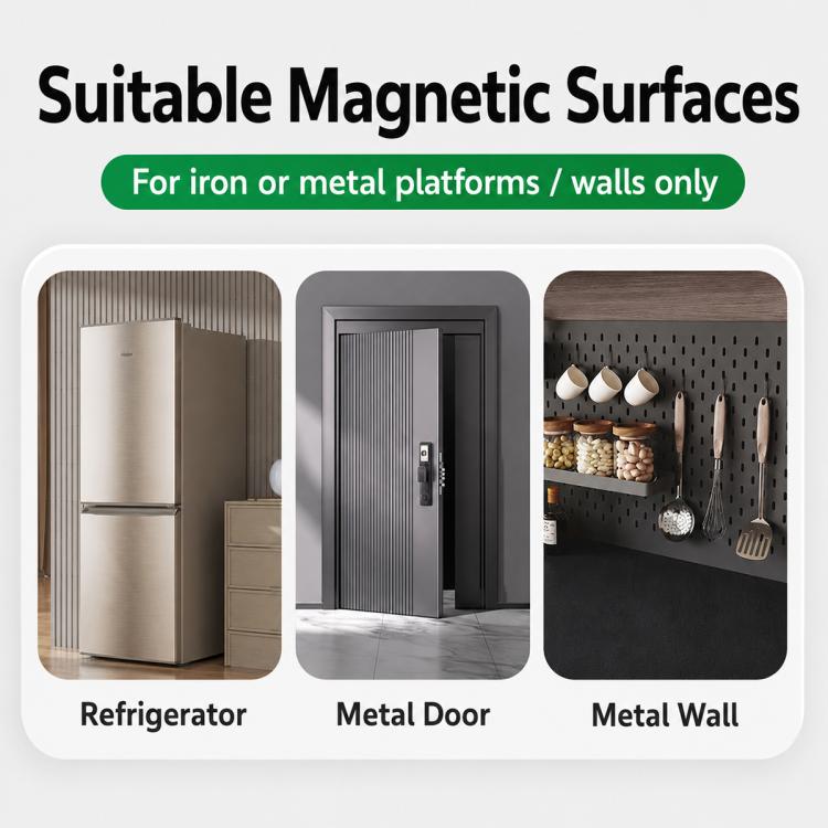 Kitchen Refrigerators No-drill Magnetic Storage Rack, 2pcs / Set, Large Box, Small Box