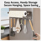 No-drill Magnetic Kitchen Paper Towel Storage Rack Holder with Hook