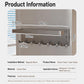 No-drill Magnetic Kitchen Paper Towel Storage Rack Holder with Hook