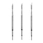 Lead-free soldering iron tips set, three slender metal tips with pointed ends