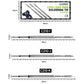 Lead-free C210 series soldering tip measurements diagram for three tip styles