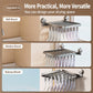 No-drill suction-cup laundry drying rack with multi-clip bar for underwear