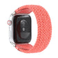 Nylon + Leather Braided Watchband For Apple Watch Series 6 & SE & 5 & 4 40mm / 3 & 2 & 1 38mm, S, M, L