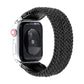 Nylon + Leather Braided Watchband For Apple Watch Series 6 & SE & 5 & 4 40mm / 3 & 2 & 1 38mm, S, M, L