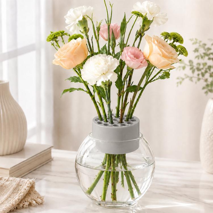 Spiral Plastic Flower Stem Holder