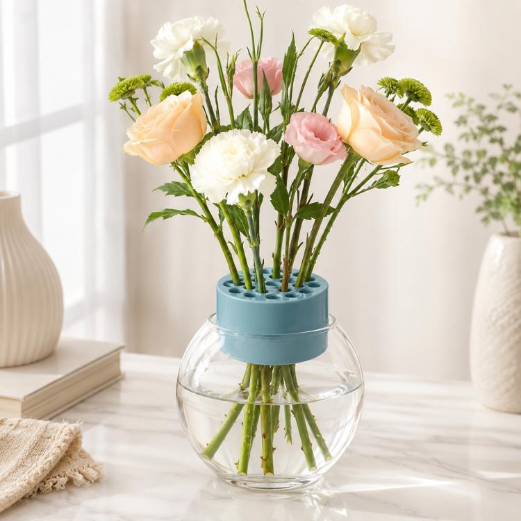 Spiral Plastic Flower Stem Holder
