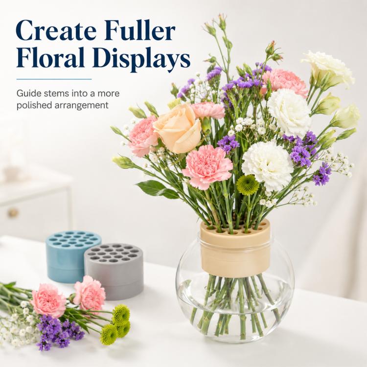 Spiral Plastic Flower Stem Holder
