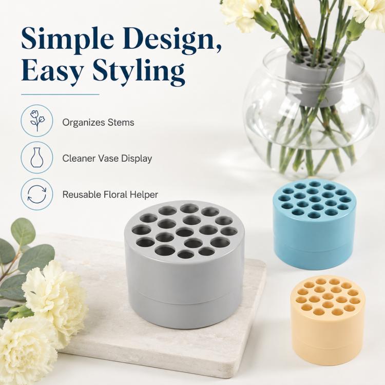 Spiral Plastic Flower Stem Holder