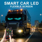 Truck front with flexible LED eye display and smartphone app remote control