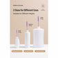 3pcs / Set Mini Double-headed Cosmetic Bottle Silicone Scraper Spoon