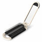 2 in 1 Portable Folding Massage Air Cushion Comb Mirror, White