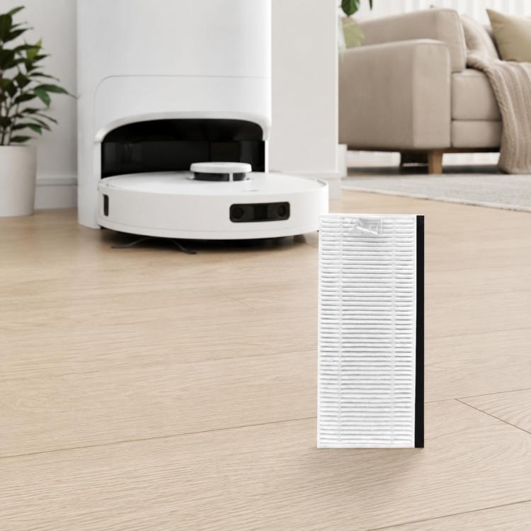 White pleated replacement filter cartridge for robot vacuum