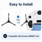 Replacement side brush installation shown on robot vacuum with side brush installed