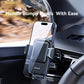 Car air vent phone holder with protective pad and stable mount for road vibration