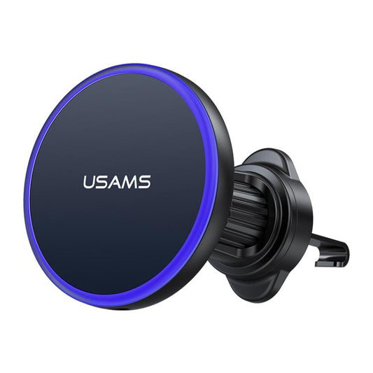 USAMS CD277 15W Magnetic Wireless Charging Car  Air Vent Phone Holder, CD277