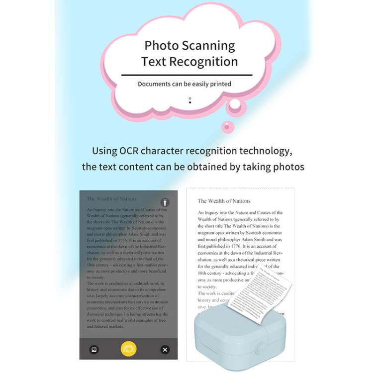 P1 Mini Portable Inkless Thermal Bluetooth Printer Export Version
