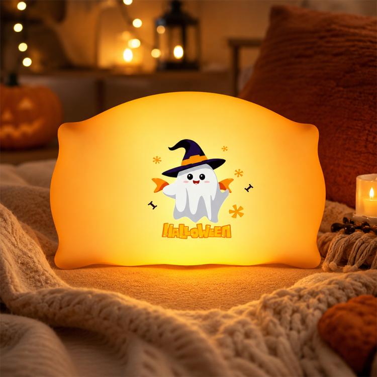 ZHL001W Halloween Pillow Silicone Night Light
