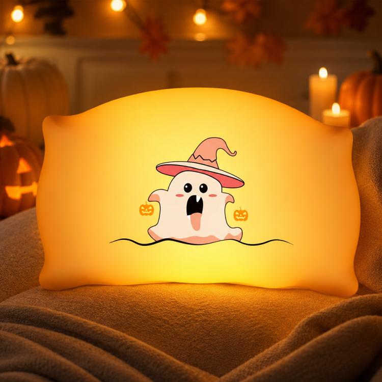 ZHL001W Halloween Pillow Silicone Night Light