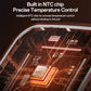 Air fryer heating system with NTC chip temperature control circuit illustration