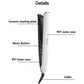 White corded hair straightener, side view showing ceramic heating plates