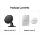 Magnetic phone holder with dashboard mount and included magnetic sheet, black