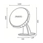 Yesido magnetic car phone holder stand with circular base, shown with dimensions