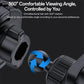 Black car phone holder with 360° rotating ball joint for air-vent mounting.