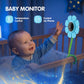 V1 Flower Shaped 4MP Baby Monitor Care Camera, EU Plug, US Plug