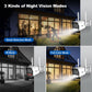Srihome outdoor security camera shown outdoors with dual antennas and front lens