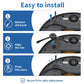 Robot vacuum side brush replacement steps with aligned hub and press-fit