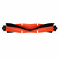Orange and black main brush roller assembly with two end connectors