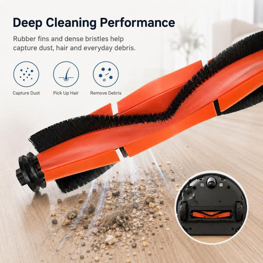 For Xiaomi Mijia Robot Vacuum Mop 2 Pro Replacement Parts, Main Brush, Dual White Side Brush, Grey Side Brush, Dual Filter, Thick Striped Mop Pad, Grey Striped Mop Pad, Blue Striped Mop Pad, Fine Mop Pad