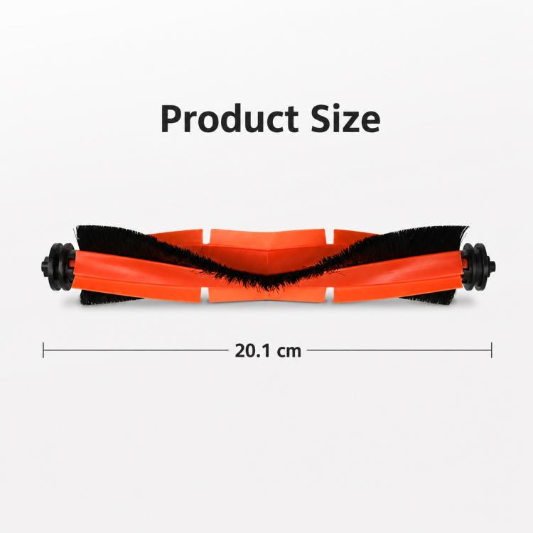 Orange and black main brush assembly with visible length scale indicator