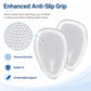 2 Pairs Half Size Self-adhesive Shock-absorbing Anti-slip Forefoot Pads