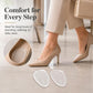 2 Pairs Half Size Self-adhesive Shock-absorbing Anti-slip Forefoot Pads