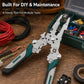 Multi-functional Handheld Foldable Cable Stripping Pliers